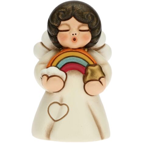 Boule De Neige THUN - Angelo In Ceramica Decorato A Mano