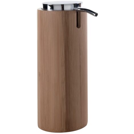 Gedy faggio Macao Dosasapone, Misure e Peso: 17,2X7X10,3 CM & 0,212 kg, Dispenser Sapone Bagno in bambù, Finitura Naturale, Design R&S, 2 Anni di Garanzia, Unica (1/4)