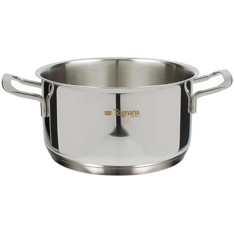 Tognana Vanitosa, Casseruola da 16 cm con 2 Manici, Acciaio Inossidabile, Argento (1/3)