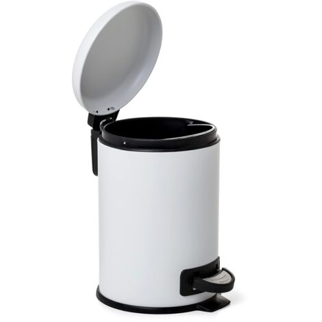Cestino Da Bagno Con Pedale TATAY 3L | Acciaio Inox E PP, Nero, 17.5x22.5x25cm - Interno Rimovibile, Chiusura Morbida, Senza BPA - Foto 9