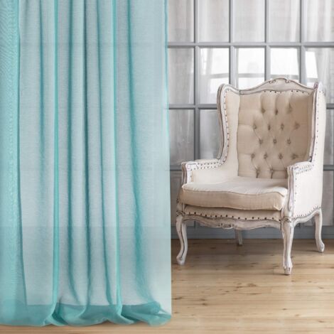 Tenda Decorativa Basic Turchese 140x240 Cm - Poliestere, Con Occhielli, Per Interni - Foto 6