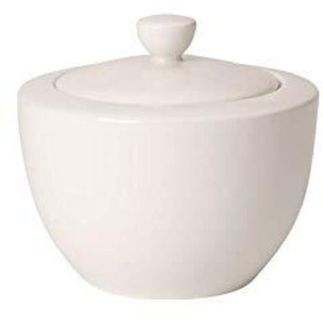 Villeroy & Boch For Me Zuccheriera 0.30 l, Porcellana Premium, Bianco (1/3)