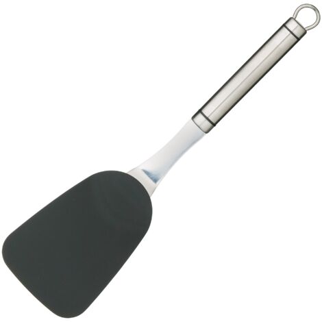 KitchenCraft Tagliapesce professionale con manico in acciaio inox, nylon antigraffio, 32 cm, argento/nero (1/2)