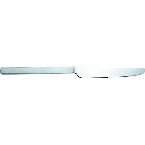 Alessi 4180/3 Dry Coltello da Tavola in Acciaio Lucido con Manico Satinato Set da 6 (1/4)