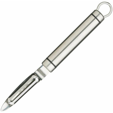 KitchenCraft Professional Pelapatate a Lama Mobile in Acciaio Inox, 21 cm, Colore Argento (1/3)