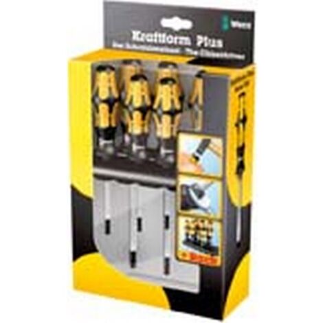 Wera, 977/6 TORX Assortimento di giraviti Kraftform il giravite-scalpello della Wera + rack, 6 pezzi