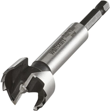 wolfcraft Punta Forstner, codolo esagonale, Ø 26 mm I 3309000 I Per la foratura del legno con e senza limitazione della profondità (1/5)