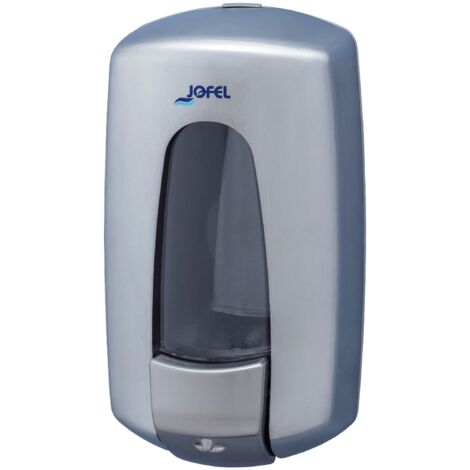Jofel - Distributore di sapone liquido a parete, ricaricabile, capacità 0,9 l, distributore di sapone ricaricabile, valvola anticorrosione e antigoccia, corpo in acciaio inox, Aitana AC79000 (1/2)