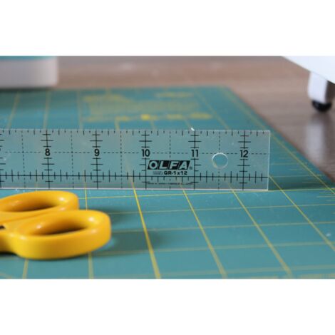 Creative Grids Righello Quadrato Per Mancini 6,5 Pollici (16,5 Cm) – Lettura Facile Con Impugnatura Antiscivolo