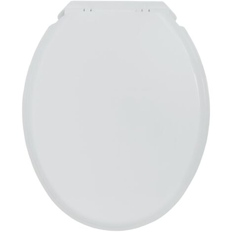 Sedile WC Wirquin Woody In MDF - Colore Grigio, Forma A U, Cerniere Inox, Universale E Resistente