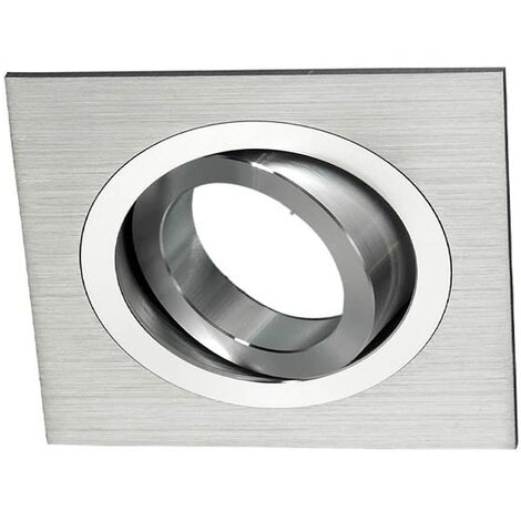 Wonderlamp W-E000006 Classic Classic - Kit di faretto da incasso quadrato, Alluminio, Portalampade incluso: GU10, 9 x 9 x 2,5 cm (1/4)