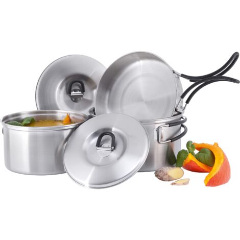 Tatonka, Set di pentole Geschirr Cookset Regular, Argento (Silber), Taglia Unica (1/5)