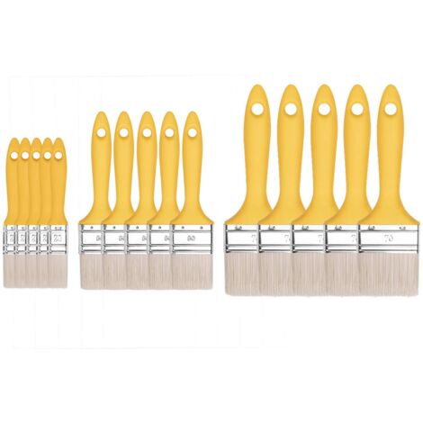 M7 Pennellesse Set 15-sezioni, Larghezza 20mm-5 pezzi, Larghezza 50mm-5 pezzi, Larghezza 70mm-5 pezzi, Pennello Set con manico in plastica, Pennello di verniciatura 15PCS, Serie 37, A0281-030500 (1/5)