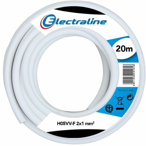 Cavo multipolare h05vv-f electraline 2g1mm2 da 20m bianco - 11425