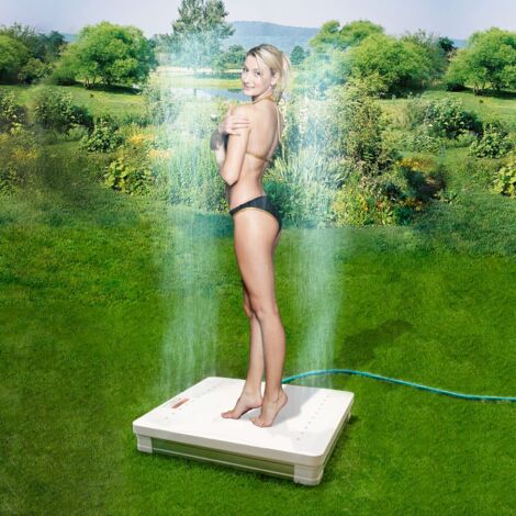 Mauk Step Action - Doccia a Pavimento per Piscina, 60 x 55 x 10 cm, Attacco a Tubo da Giardino