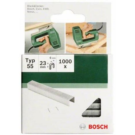 Bosch 2609255844 - Punti stretti a corona 18 mm, modello 55, confezione da 1000 pezzi
