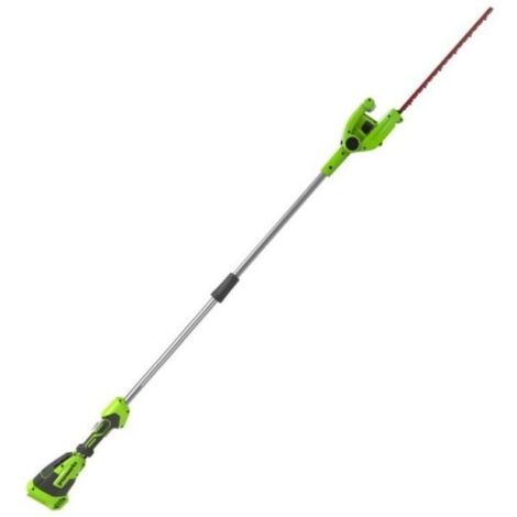 Greenworks G40PHA Tagliasiepi ad Asta a Batteria con Albero Divisibile, Lame a Doppia Azione 51cm, Taglia Rami Spessi Fino a 18mm, Testa Rotante di 125°, 3000SPM