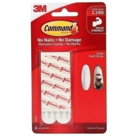 Command - Strisce adesive a muro, confezione da 6 pezzi