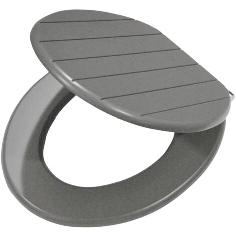 Tiger Baya Sedile per WC, Acciaio Inox, Grigio, 37,5 x 5 x 43 cm (1/4)