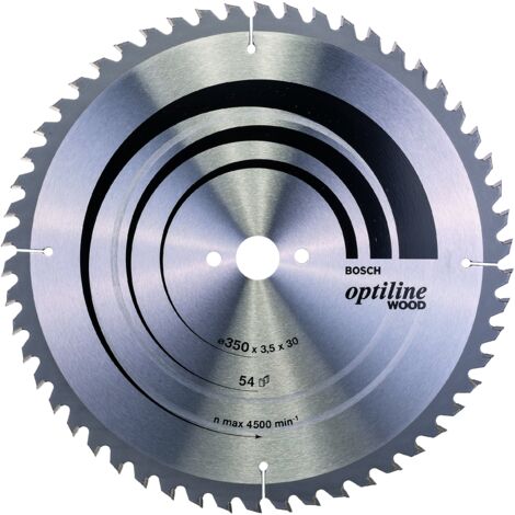 Lama per sega circolare BOSCH Optiline Wood Ø 30 mm - 350X30X3,5 - 54D - 2 608 640 674