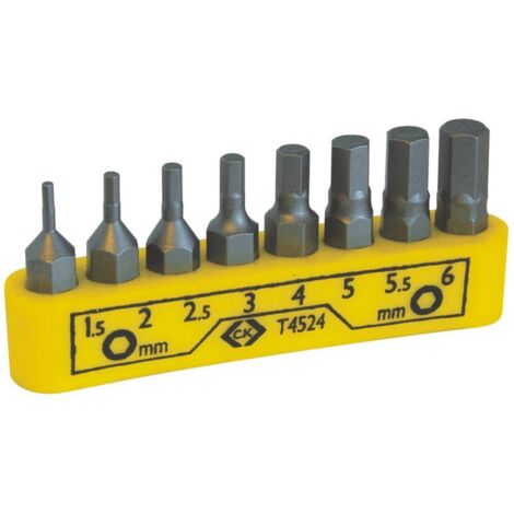 C.K T4524 T4524 Kit inserti 8 parti Brugola interna
