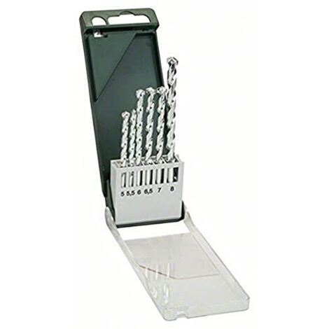 Kit punte per pietra 6 parti Bosch Accessories 2609255461 Alberino cilindrico 1 KIT