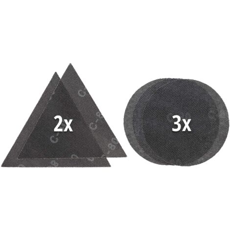 Einhell - Set di 5 griglie abrasive originali (accessori per smerigliatrice per cartongesso, per Einhell TE-DW 225 X e TC-DW 225, con velcro, 4 x P80, 1 x P120)