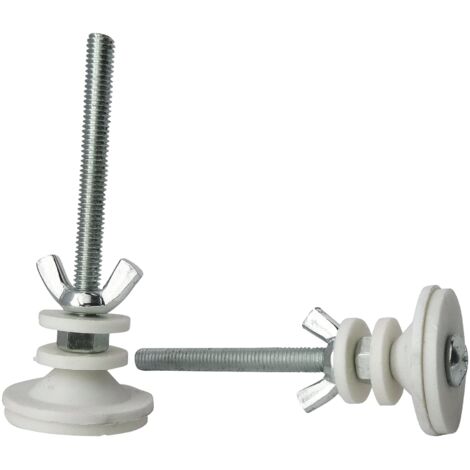 SOMATHERM FOR YOU – Kit Fissaggio Per Cerniere Water, Piastre In Metallo E Dadi Per Riparazione Sedile WC, Lunghezza 75 Mm - 3