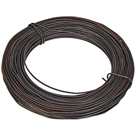 Rayher 2407500 filo di ferro cotto bobina da 50metri, diametro 1,8mm per decorazioni fai da te composizioni floreali versatile robusto colore nero