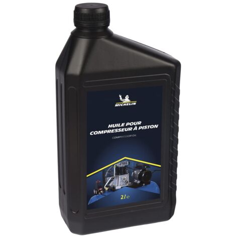 Michelin Olio Lubrificante per Compressore a Pistoni, Olio Idraulico per Compressori, Fino a 250 Ore di Utilizzo, Grado di Viscosità ISO VG 100, Bottiglia da 2L