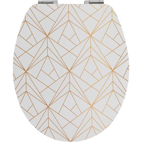 Wirquin 20722723 Abattant WC Avec Frein De Chute Diplomat, Geometric