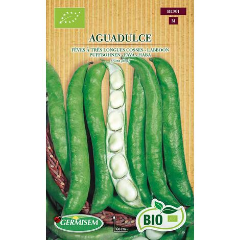 Graines De Fèves Super Aguadulce - Variété Précoce Et Résistante Au Gel - Pour Récolte De Longues Gousses - Sachet Germisem - 6