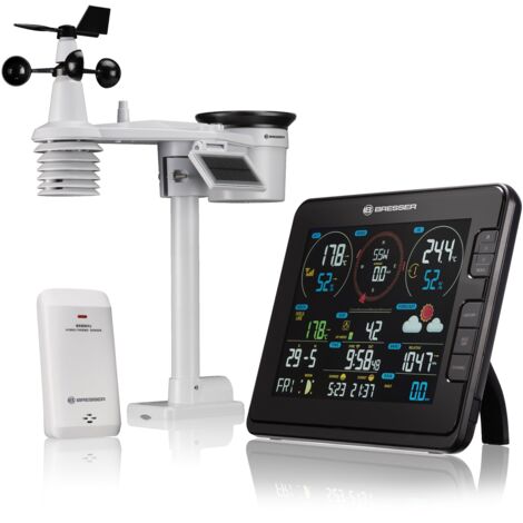 EXPLORE SCIENTIFIC WSX3001 Stazione meteo professionale 7 in 1 con connessione wi-fi, nera (1/4)