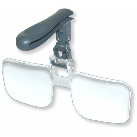 Carson VisorMag Lente d'Ingrandimento 2x a Mani Libere con Clip per Cappelli, Lenti Ribaltabili e Custodia Protettiva Inclusa, Ideale per Pesca e Hobby all’Aria Aperta (VM-12)