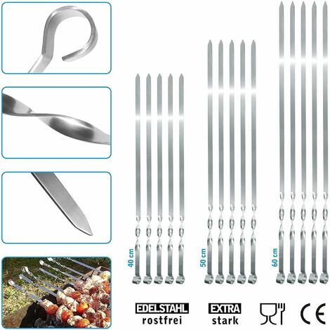 SPIEDINI INOX CM.40 PIATTO