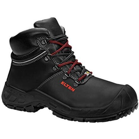 ELTEN RENZO XXW Mid ESD S3, scarpe antinfortunistiche da uomo, leggere, puntale in acciaio, materiale tomaia: pelle, fodera interna: tessuto (traspirante), taglia 42 (1/4)