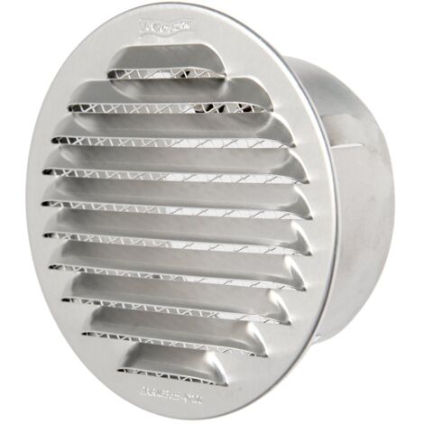 La Ventilazione GTA100R Griglia Tonda da Incasso, Alluminio, ø 125 mm (1/5)