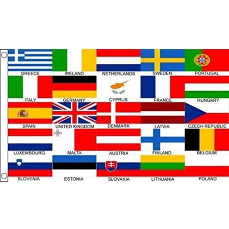 Bandiere dell'Unione europea. Europa Union Paesi avanzati, Spagna