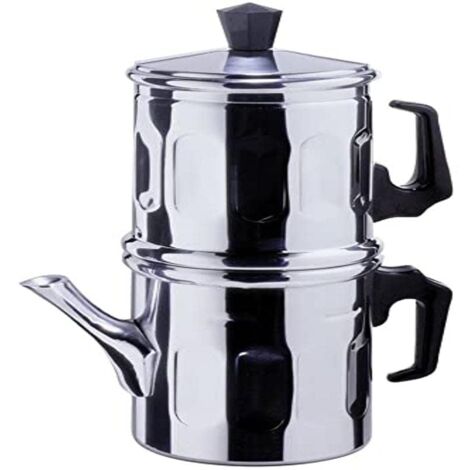 ILSA Caffettiera Napoletana Diamante, Alluminio, Tazze 1-2, cl 15