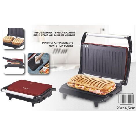 BEPER P101TOS002 Tostiera/Panini Maker/Griglia Elettrica,850W, Piastra - Foto 7