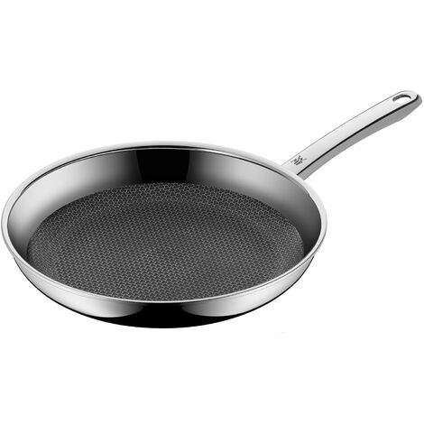 WMF - 1756286411 - Profi Resist, Padella con manico, con rivestimento anti-aderente, in acciaio inox 18/10 Cromargan e acciaio cromato, ø 28 cm (1/4)