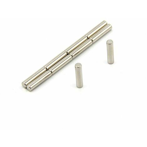 N42 Magnete Neodimio Per Arti, Mestieri, Produzione Di Modelli, Fai -Da -Te, Hobby, Ufficio E Casa - 3mm Dia x 13mm Di Spessore - 0,42kg Di Tiro - Pacco Di 10