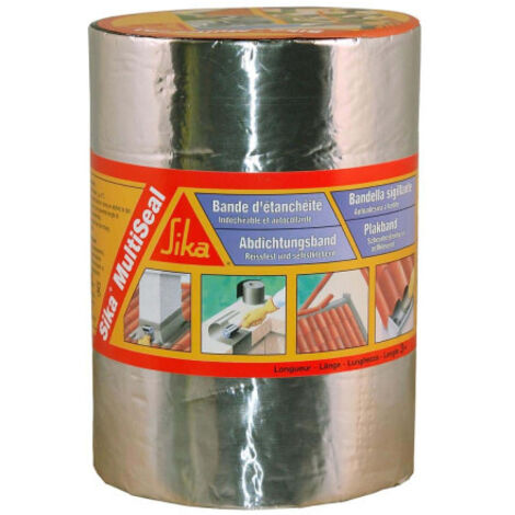 Sika 115115 Multiseal nastro di tenuta, in alluminio, 150 mm x 3 m