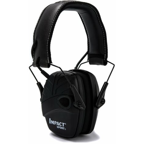 Honeywell 1034490 Howard Leight Impact Sport paraorecchie, Nero