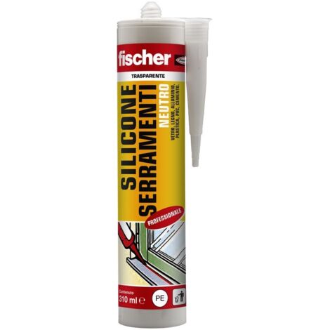 Fischer SNF Silicone Sigillante Legno Marrone, Pavimenti e Finestre, Neutro a Basso Modulo, Elastico, per Serramenti, Porte, Infissi, Inodore, Esterno/Interno, 9380