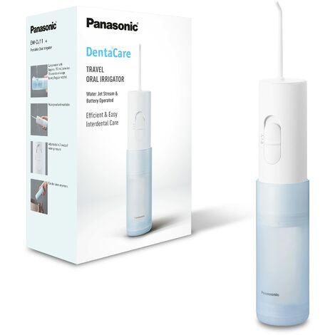 Panasonic EW-DJ11 Idropulsore, Irrigatore Orale Facile da Usare con 2 Impostazioni di Pressione dell'Acqua, Compatto e Portatile