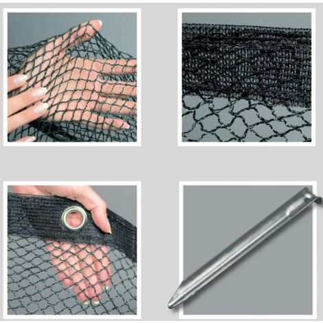 Rete Di Copertura Per Stagno 3x2m - Protezione Da Foglie E Animali, Con Picchetti, Maglia 2,5-3cm - Foto 4