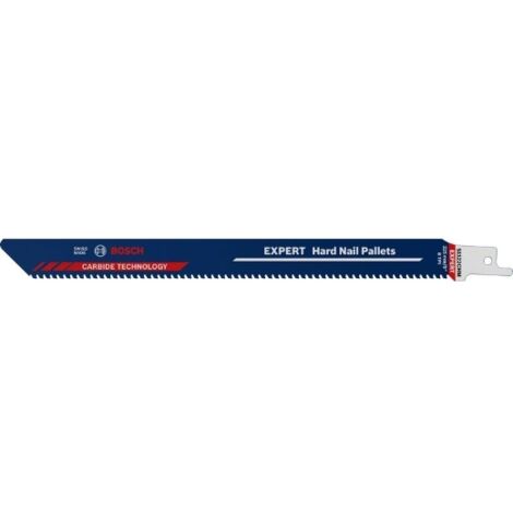 Bosch Professional 1x Lame per Seghe Universali Expert ‘Hard Nail Pallets’ S 1122 CHM per Legno con Metallo Resistente, Lunghezza 225 mm, Accessorio Sega Universale
