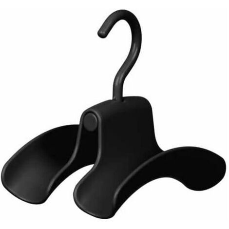 Wenko Gancio portaborsa Hercules, set 3 portaborse per l’utilizzo con asta appendiabiti o per completare il sistema telescopico Hercules per più ordine e visibilità, 9 x 12,5 x 14 cm, nero
