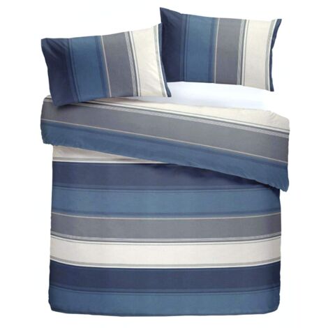 Fusion Betley Copripiumino, Poliestere-Cotone, Blue, Singolo, 135 x 200 cm